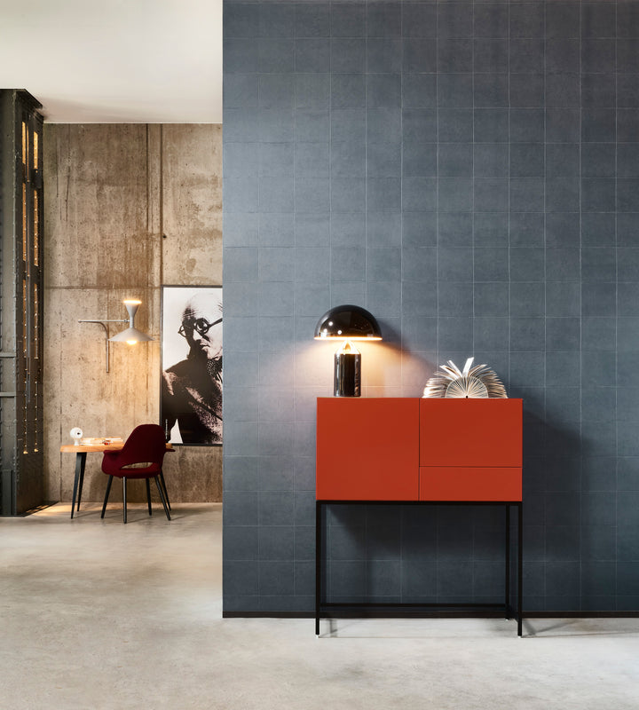 leather vinyl statement wallcovering