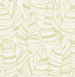geometric palm leaf wallpaper