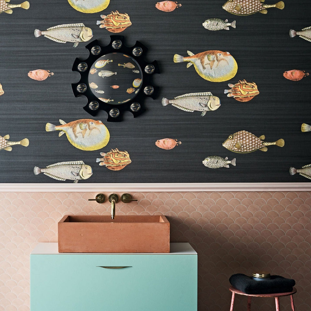 statement fish wallpaper