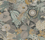 vintage inspired floral vinyl wallpaper