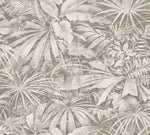 taupe palm jungle wallpaper