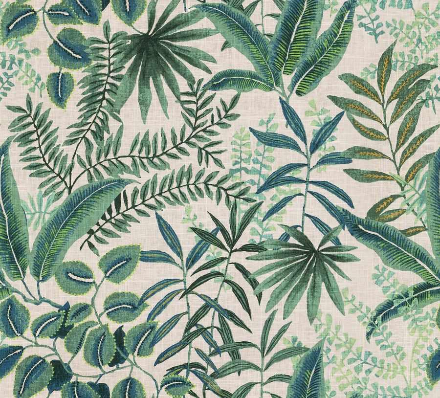 Botanical Leaf Fabric in Blush
