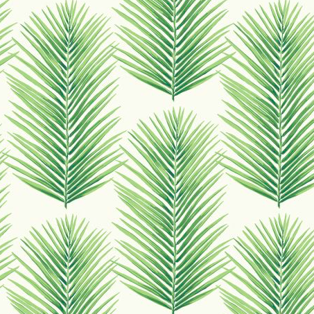 Geometric palm leaf wallpaper