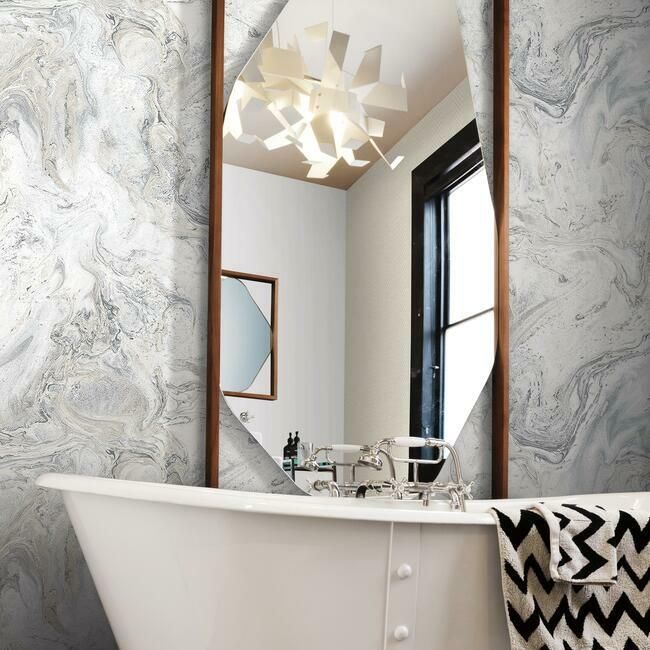 marble bathroom wallpaper