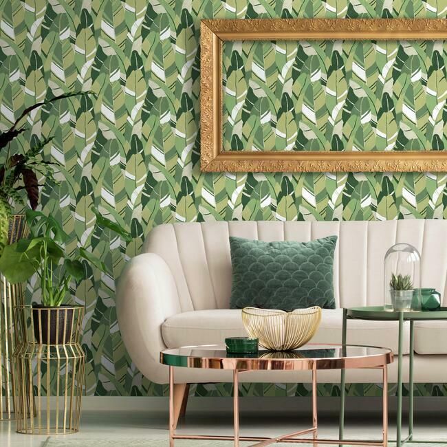 palm leaf removable wallpaper